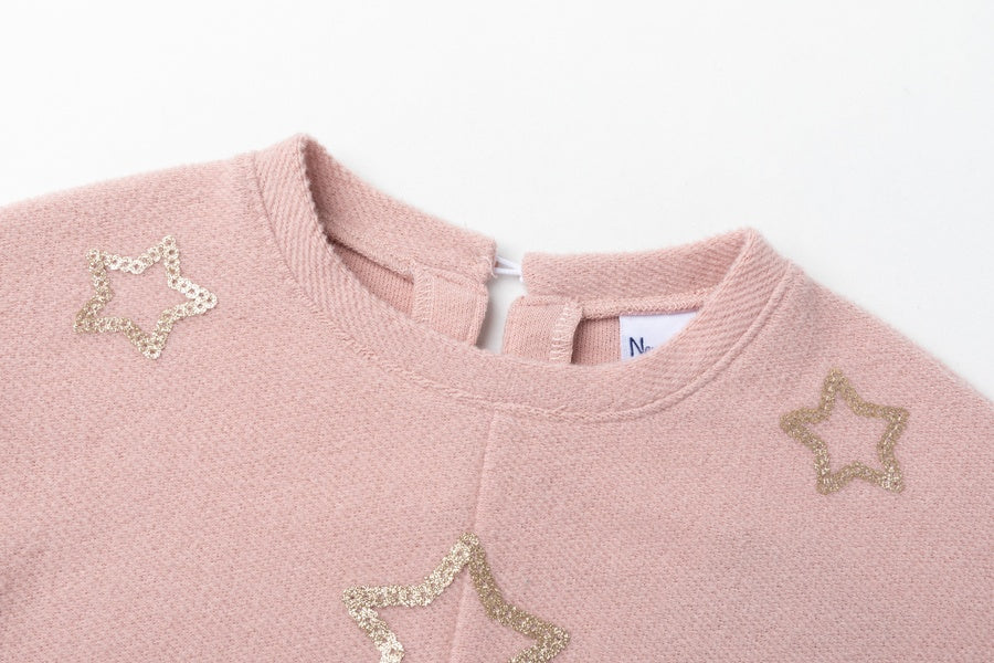 Sudadera Rosa Estrellas