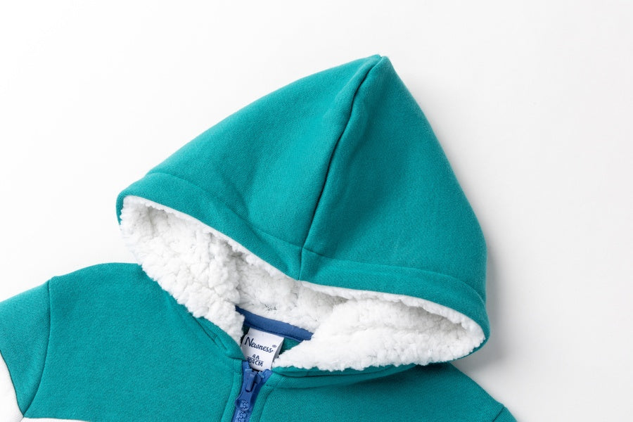 Sudadera Zíper Azul y Verde