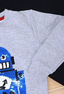 Conjunto Sudadera Robot Pantalón Negro