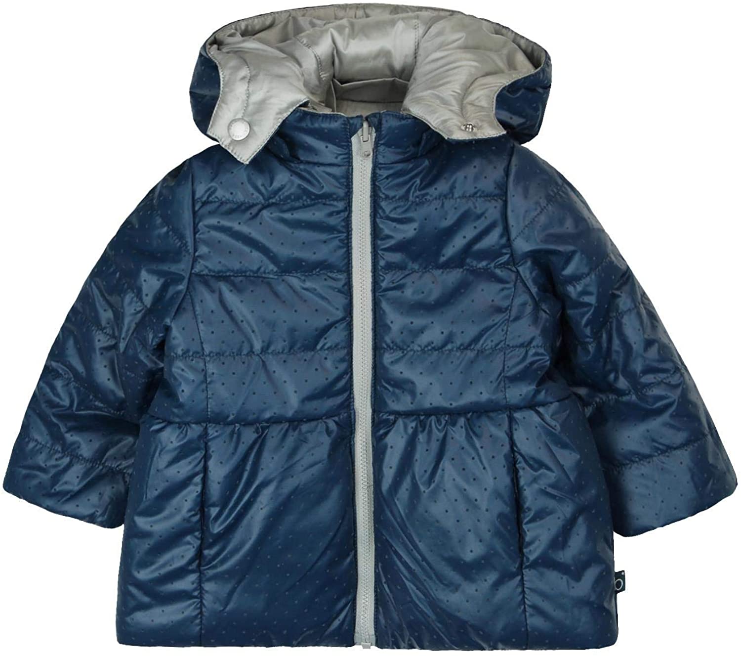 Chamarra Reversible Azul y Plateado