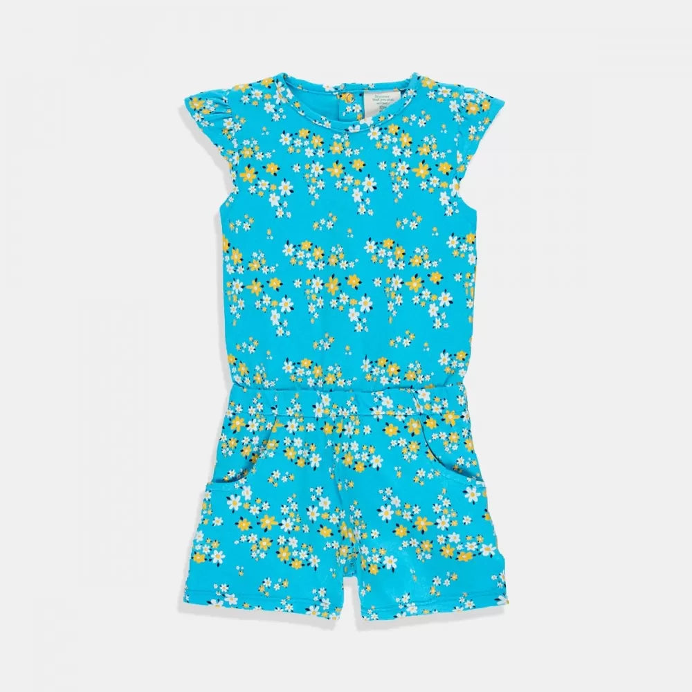 Mono Short Azul Flores