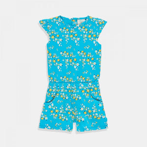 Mono Short Azul Flores