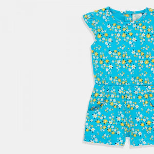 Mono Short Azul Flores