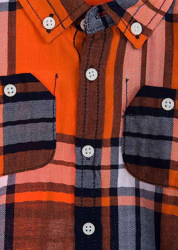 Conjunto Camisa Cuadros Pantalón Tipo Mezclilla