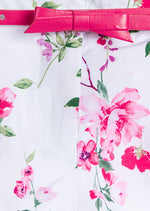 Cargar imagen en el visor de la galería, Conjunto Blusa Fucsia Short Flores
