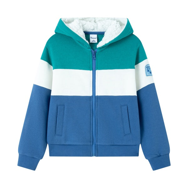 Sudadera Zíper Azul y Verde