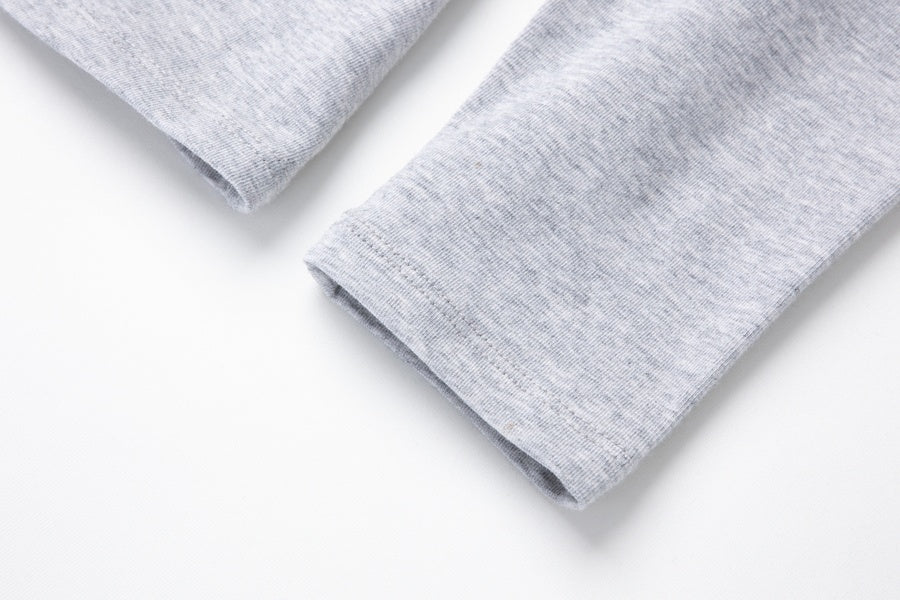 Conjunto Blusa Rosa Camiseta Gris Falda Rosa