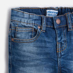 Cargar imagen en el visor de la galería, Conjunto Camiseta Azul Surf Short Mezclilla
