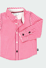 Cargar imagen en el visor de la galería, Camisa Cuadros Rojos
