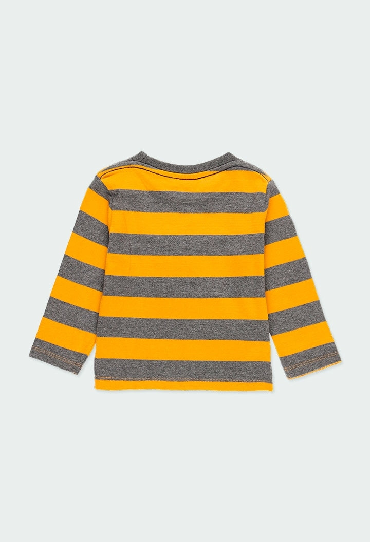 Conjunto Camiseta Rayas Oso Pantalón Mezclilla