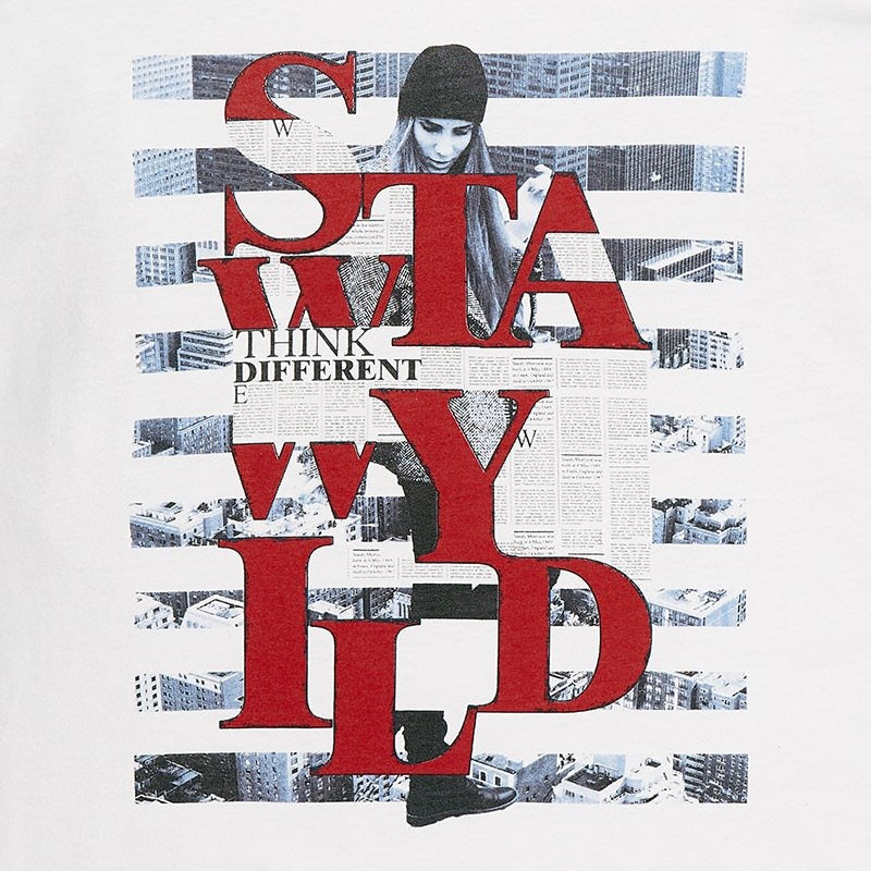 Conjunto Blusa Blanca Estampada Falda Marino