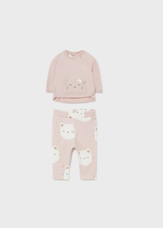 Conjunto Camiseta Gatita Leggings