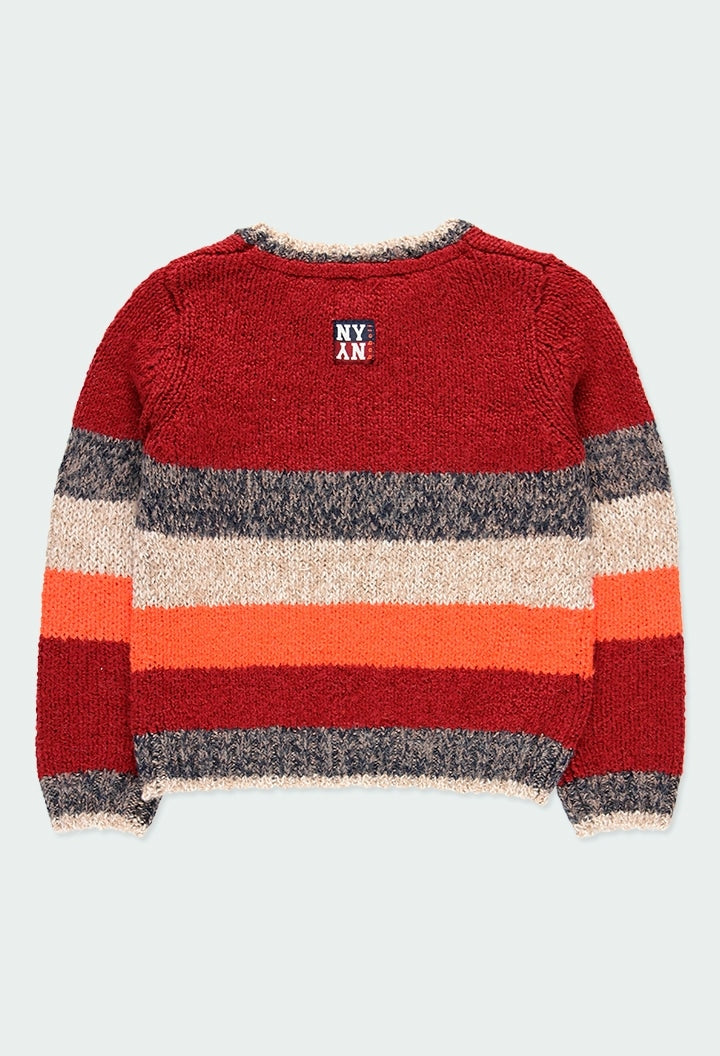 Suéter Rojo Rayas