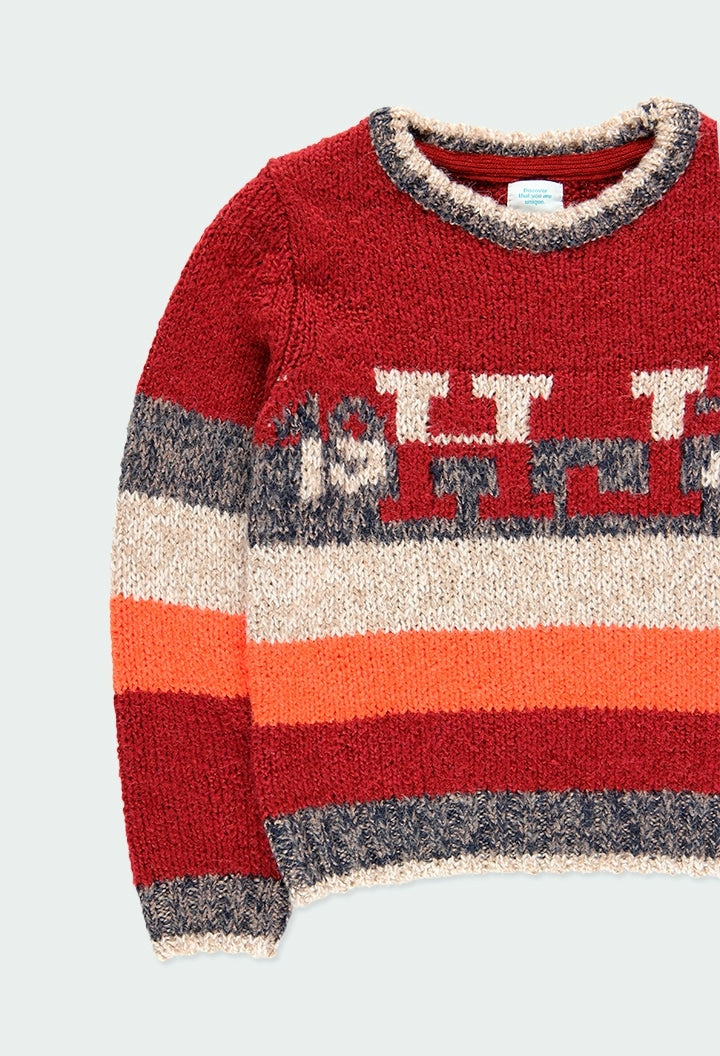 Suéter Rojo Rayas