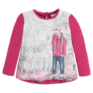 Camiseta Rosa Bosque