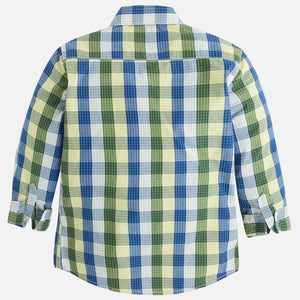 Camisa Cuadros Verde y Azul