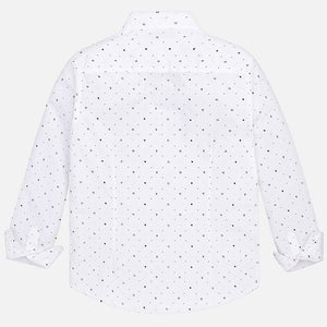 Camisa Blanca Estampado