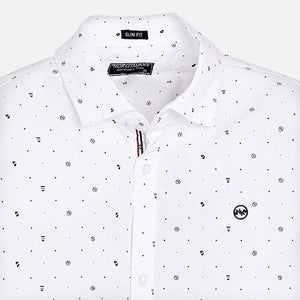 Camisa Blanca Estampado