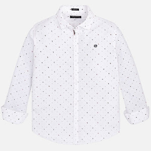 Camisa Blanca Estampado