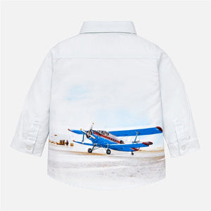 Conjunto Camisa Aviones Pantalón Rojo