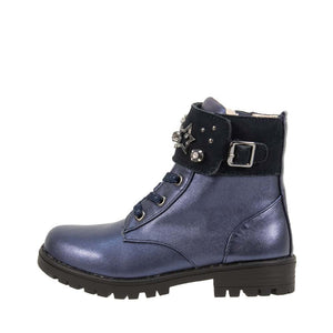 Botas Biker Marino con Estrellas