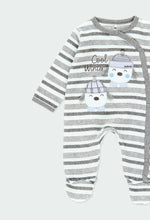 Cargar imagen en el visor de la galería, Mameluco Rayas Pingüinos
