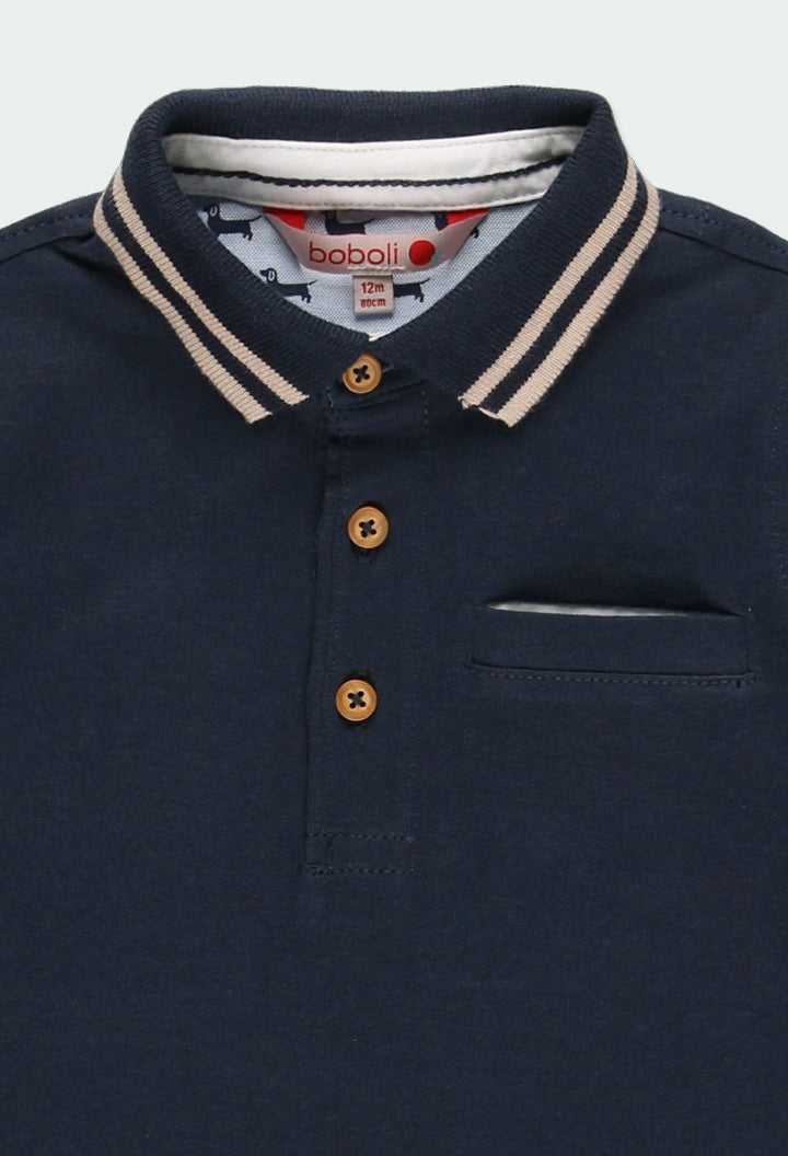 Conjunto Polo Marino y Pantalon Mezclilla