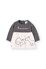 Cargar imagen en el visor de la galería, Vestido Rosa Gris Ardillas
