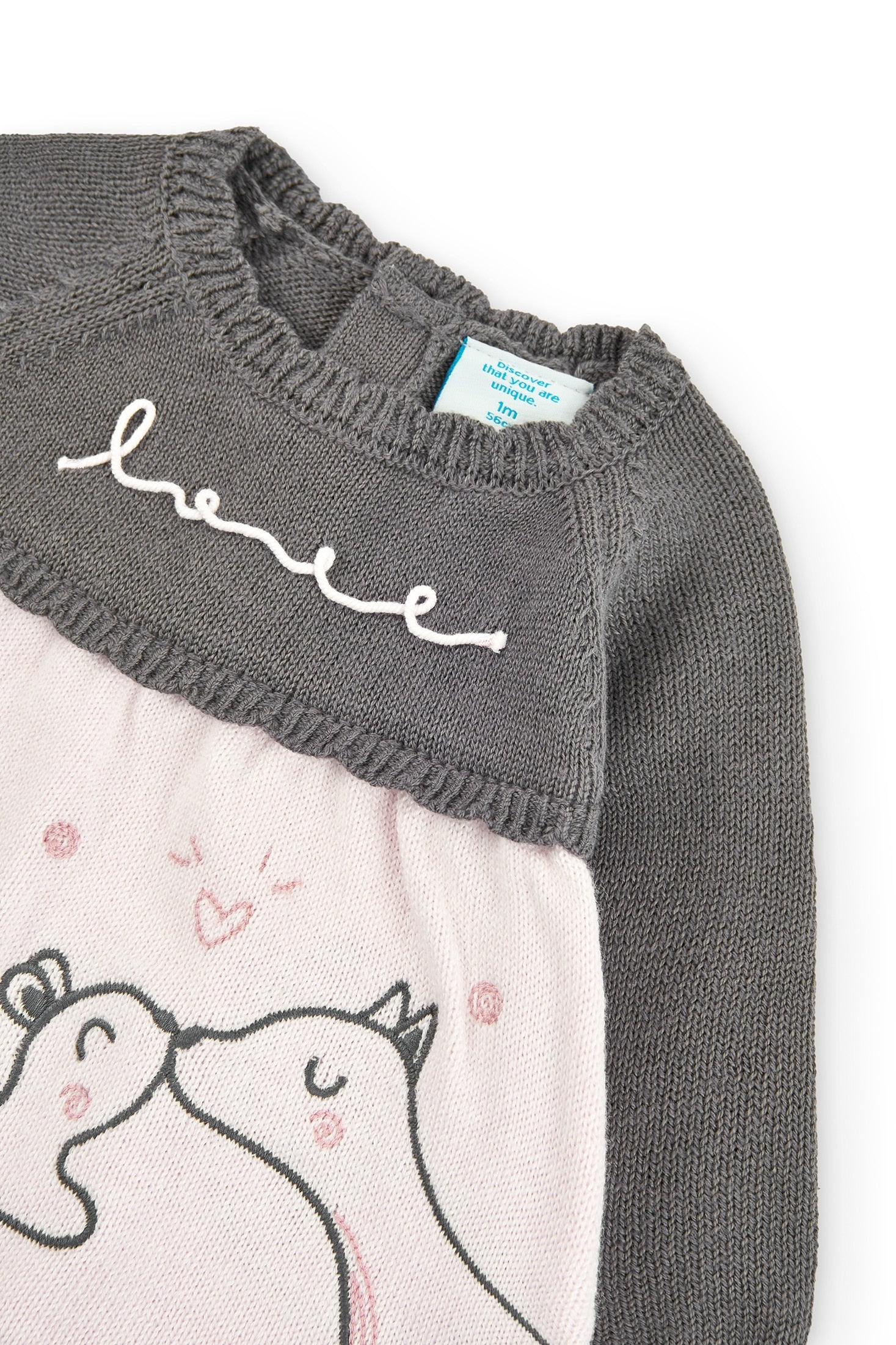 Vestido Rosa Gris Ardillas