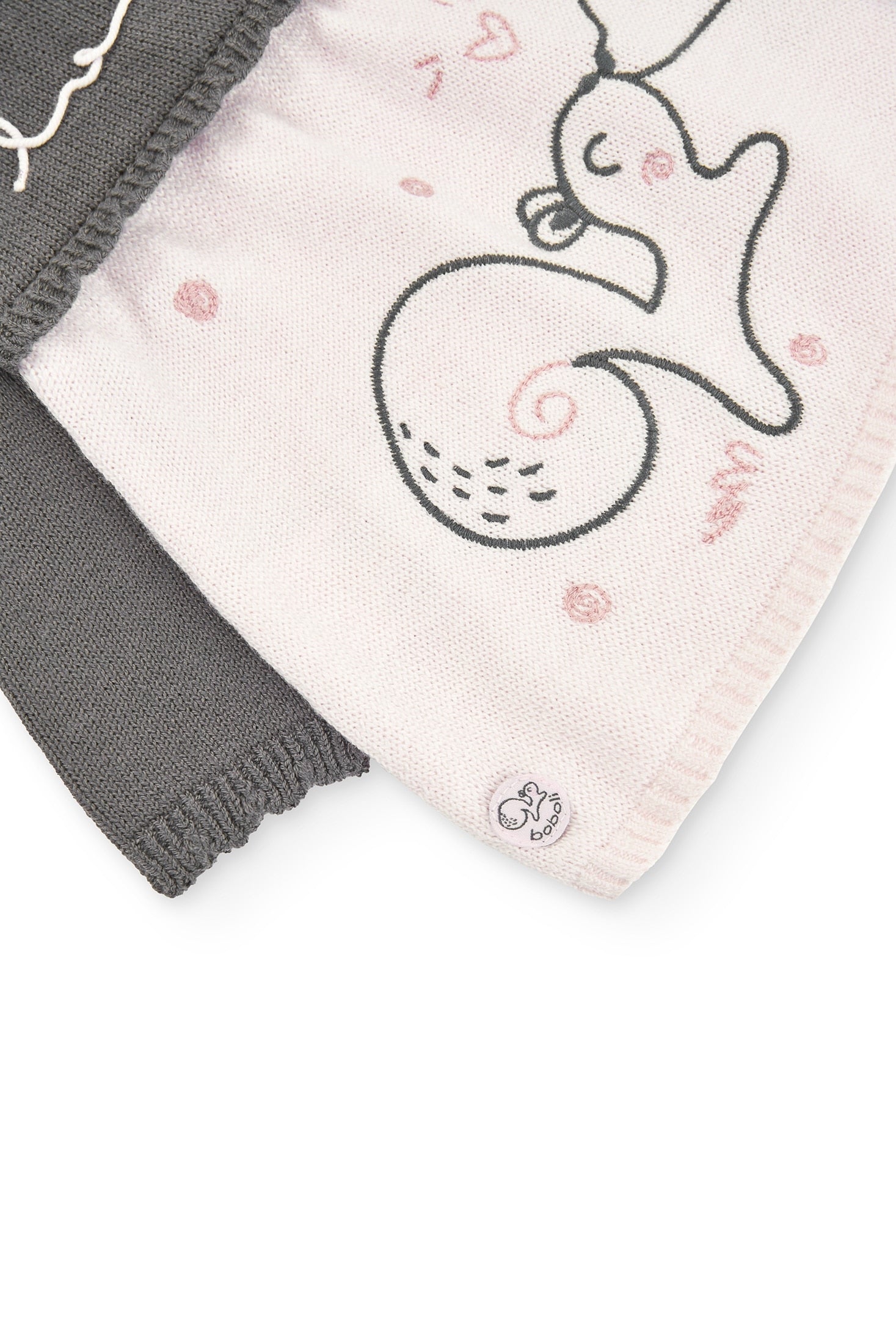 Vestido Rosa Gris Ardillas